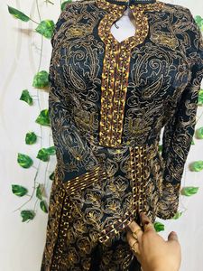 Black Color Paty Wear Gawen