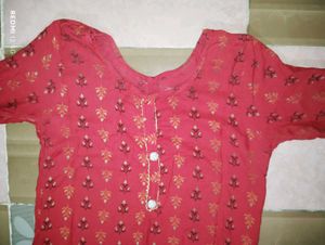 Red Printed Kurti