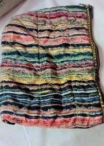Striped Quilted Pouch