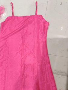Pink &amp; Gold Embroidered Kurta Set