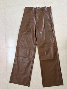 Brown fall  Leather Pants ( brand new) 🤎
