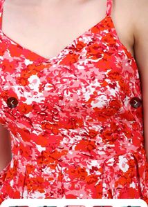 Red Floral Sundress