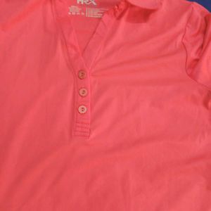 Fluorescent Orange Athletic Tshirt