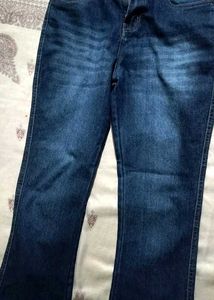 Dark Blue Straight Fit Denim Jeans