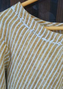 Striped Midi Dress with Bell Sleeves