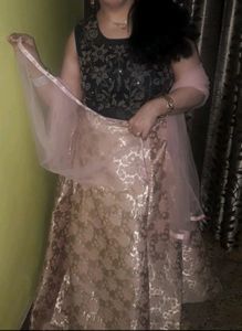 Beautiful Party Wear Lehenga In Contrast
