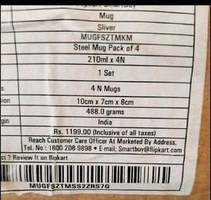 Stainless Steel Mug New with tag 10/10