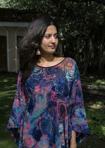 Stylish Multicolor Kaftan Top