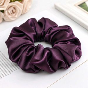 Satin Silk Purple Scrunchie