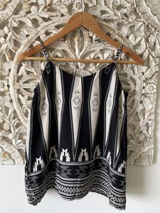 Black And White Vero Moda Top
