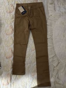 Unisex Khaki Casual Trousers