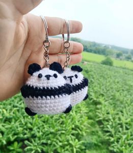 Handmade Crochet Cute Panda Keychain🐼