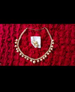 Pearl Necklace & Earring Set