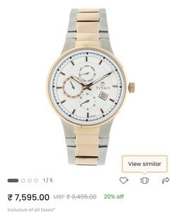 Titan Quartz Multifunction Watch