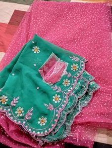 Beautiful saree In Pink💕💕 color