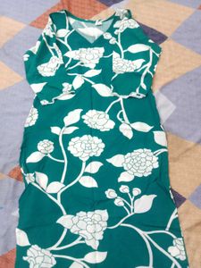 green floral cord set