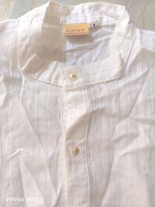 2-4 Yrs Pure White Cotton Kurta Pyjama