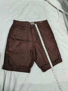 Lyocell Brown Shorts