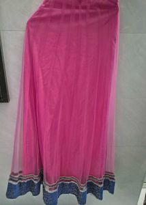Pink Tulle Maxi Skirt