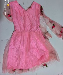 Pink Floral Dress