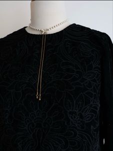 3D Embroidered Velvet Blouson