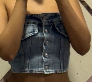Denim Tube Top