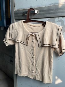 Formal Ribbed Top