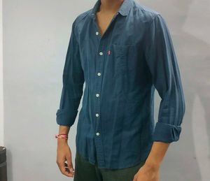 Levi&#39;s Blue Casual Shirt