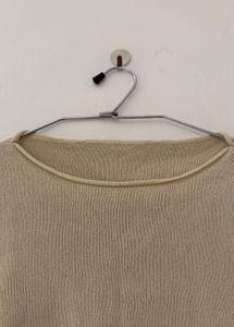 Beige Knit Top - Casual Style
