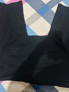 Black Straight Leg Trousers