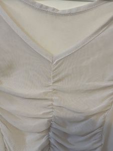 Sheer Mesh White Bodysuit (item 35)