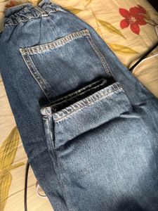 Zara Denim Paperbag Jeans