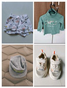 Combo Of Shoes,T Shirt,Cap,Shorts