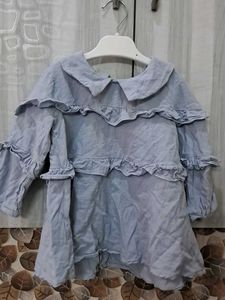 4 Pairs Kids Clothes Bundle: Dress, Overalls Etc