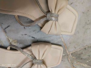 Bow Accentuate Fancy Flats For Women Size 5