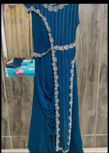 Elegant Blue Ethnic Gown