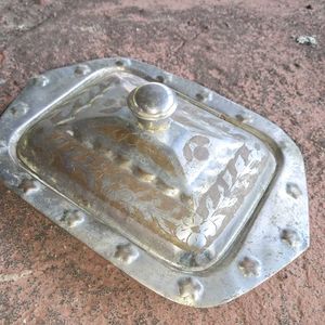 ANTIQUE Brass SOAP BOX