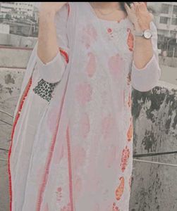Stitched Suit Set With Dupatta