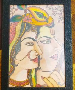 Radha Krishna Framed Art