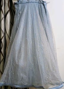 A Beautiful Blue-greish Ethnic Dress 👗