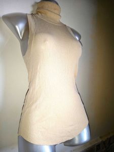 Zara Sleeveless Turtleneck Top