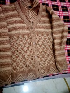 Patterned Knit Cardigan