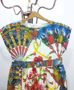 Vintage Multi Printed Mini Dress