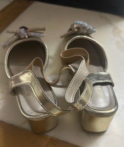 Gold Slingback Heels