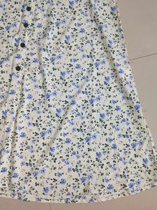 Floral Print Shirt Dress w/Belt