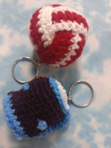 Crochet Combo Pack Of Coffee Mug And Tennis Ball