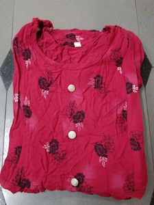 Red Floral Print Sundress