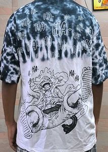Tie-Dye Anime Graphic Tee