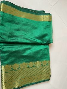 Green Cotton Saree