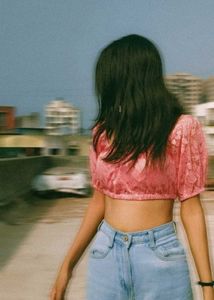Elegant Pink Lace Puff Sleeve Crop Top🌸
